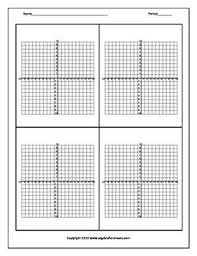 Graph Paper 4 Options Graphing Graph Paper Middle School Math