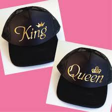 King And Queen Trucker Hats Set Of Wedding Caps Anniversary Gift Wedding Gift Mr And Mrs Matching Hats Snapback Ca Trucker Hat Groom Hat Honeymoon Gifts