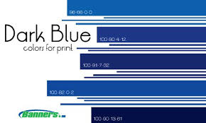 Cmyk Color Mixes For Printing Banners Banners Com Banner Printing Cmyk Color Dark Blue Color