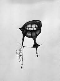 Witchcraft magic, occult attributes decorative elements. Vampire Mouth Drawing By Nustin World