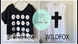 Apply light pressure to the paper and your tee shirt. Diy High End Graphic Tees Youtube
