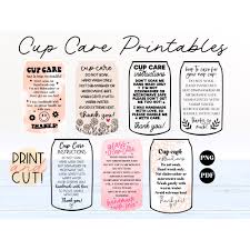 Glass Can Cup Care Printable, Printable Care Instructions, Care Card  Printable, Libbey Glass Can Care Card, Glass Tumbler Care Card Png Pdf -  Etsy