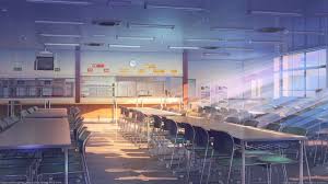 School Cafeteria By Arsenixc On Deviantart Anime Scenery Wallpaper Anime Background Anime Scenery