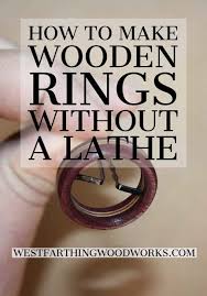 How To Make Wooden Rings Without A Lathe Westfarthing Woodworks Wooden Rings Wooden Rings Craft Wood Rings Diy