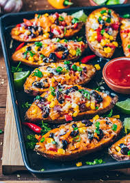 Mexikanisch Gefullte Susskartoffeln Vegan Bianca Zapatka Rezepte Recipe In 2020 Mexican Sweet Potatoes Sweet Potato Skins Potato Skins