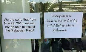 Looking for a place to exchange your currencies? Malaysian Ringgit No Longer Accepted By Money Changers In Thailand Zafigo
