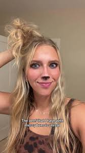 Cheetah Costume Hair Space Bun