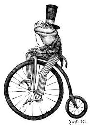 Il 570xn 275996038 Jpg 282 400 Frog Art Frog Illustration Bicycle Art