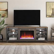 Find storage benches, bookshelves, computer desks & more! Ameriwood Home Fendall Deluxe Fireplace Tv Stand For Tvs Up To 70 Black Walnut Walmart Com Walmart Com