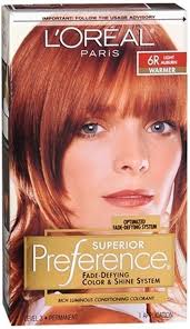 L Oreal Superior Preference Hair Color 6r Light Auburn New Free S H Lorealsuperiorpreference Loreal Hair Color Warm Hair Color Boxed Hair Color