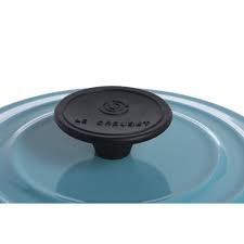 Offer available at www.lecreuset.com and in le creuset signature stores while supplies last; Le Creuset 10 Qt Caribbean Blue Enameled Steel Stock Pot 13 Dia X 10 3 4 H