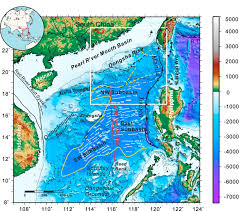 South china sea from mapcarta, the open map. Topography And Bathymetry Map Of The South China Sea Region The White Download Scientific Diagram