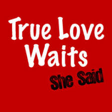 True love waits message on a stunning majesty ring large brilliant center stone with smaller sparkling riser stones high polished stainless steel purity. True Love Waits She Said