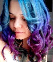 blue purple green gradient hair done with pravana and directions hair dye directions hair dye blue purple hair diy hairstyles