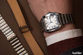 This model of cartier was initially designed as an original creation in order to reward the winner of sporting. The Cartier Santos De Cartier 2018 Watches Hands On Horbiter