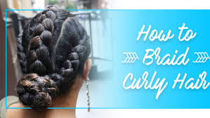 Fun double braid for super curly hair. How To Braid Curly Hair Devacurl Blog