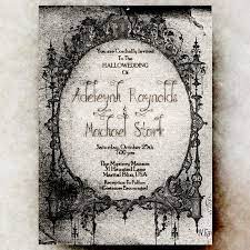 Spooktacular Halloween Wedding Invitations Glitter N Spice Halloween Wedding Invitations Gothic Wedding Invitations Halloween Themed Wedding