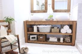 It's important that you achieve the right position to prevent glare, eyestrain or other. Diy Wood Vanity In The Master Bathroom The Space Between