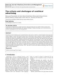 Criminal case filed against bishop, salem, july 22 (pti) a criminal case was filed here today against church of south india bishop manickam dorai, who is already facing charges of misappropriation of csi funds, and 12 others, a top police official said. The Criteria And Challenges Of Unethical Advertising Professor Dr Muhammad Ridhwan Ab Aziz Academia Edu