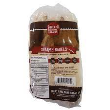 Shop rollbacks, clearance & more! Great Low Carb Bread Company 1 Net Carb 16 Oz Sesame Bagel Walmart Com Walmart Com