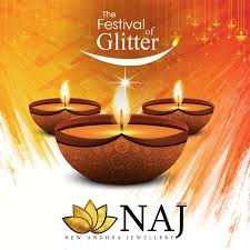 Diwali The Festival Of Glitter Gold Diamond Jewelry Festival Tea Light Candle