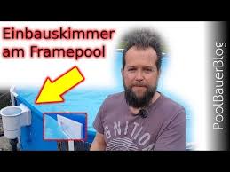 Einbauskimmer Am Framepool Einbauen Eines Mini Skimmers An Bestway Pool 366x100 Youtube In 2020 Pool Youtube Mini