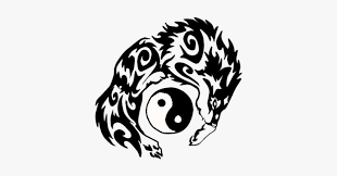 Yin yang fire wallpaper yinyang abstract iphone wallpaper. Yin Yang Tribal Kanjis De Lobo Png Image Transparent Png Free Download On Seekpng