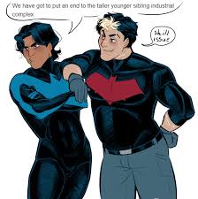 tuffart on X: finding out jason was now taller than him was probably worse  than when he first found out he was dead Nightwing RedHood Batman  DC_Comics (not ship!) t.coVzbSV1TDuI  X