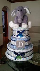 Baby Boy Diaper Cake Made With Receiving Blankets And Ribbon Baby Diaper Cake Boy Diaper Cake Boy Baby Diaper Cake