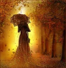 Autumn Girl Red Autumn Art Cross Paintings Art