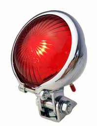 Bates Rucklicht Led Rot Retro Moped Style Batterie Verchromt Fahrrad Rucklicht Vintage Fahrrad Fahrrad