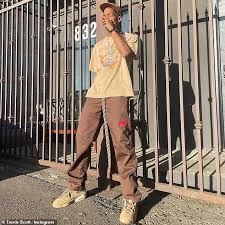Nike x travis scott cactus jack pants. Travis Scott Rocks A Leopard Jacket As He Is Seen Leaving Dinner Past Midnight In West Hollywood Readsector