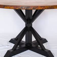 Miners Dining Table Black Natural Copper Dining Table Black Dining Table Copper Dining Table