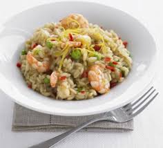 Lemony Prawn Pea Risotto Prawn And Pea Risotto Seafood Risotto Risotto Recipes