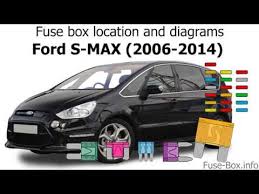Fuse Box Location And Diagrams Ford S Max Galaxy 2006 2014 Youtube