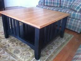 Give the stain eight hours or more to dry before finishing with at least two coats of clear finish. Hand Made Black And Stained Coffee Table By Mountain Made Woodworking Custommade Com