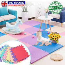 Not all soft floor tiles are created equal, and some are durable enough to hold up to the abuse of the gym, or the antics in a child's playroom. Large Soft Foam Eva Kids Floor Mat Jigsaw Tiles Interlocking Garden Play Mats Uk Ebay