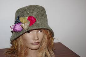 Bedacht by Simon Schulz Geen Gray Wool Cashmere Cloche Hat