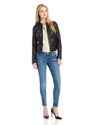Lucky Brand Women S Carson Perforated Leather Jacket Lucky Black X Large Lucky Brand Women Clothes Design