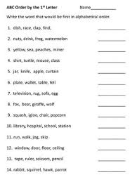 Brush up on the necessary grammar skill of alphabetizing with review and. Abc Order Worksheet Set By Virginia Conrad Teachers Pay Teachers