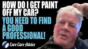How to get paint off a car