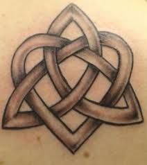 Celtic Symbol For Eternal Love In A Deep Purple Celtic Knot Tattoo Knot Tattoo Celtic Tattoo Family