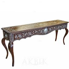 Id 1164 Mother Of Pearl Console Table Console Table Moroccan Furniture Inlay