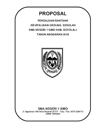 Cover makalah tidak jauh berbeda dengan tata letak karya tulis ilmiah lainnya seperti hasil penelitian atau skripsi. Proposal Pengajuan Bantuan Revitalisasi Gedung Sekolah Sma Negeri 1 Simo Kab Boyolali Tahun Anggaran 2016 Sma Negeri 1 Si Proposal
