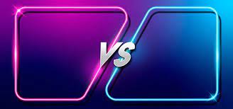 Versus Screen Design In Neon Style Photoshop Design Ideas Neon Design Photo Logo Design
