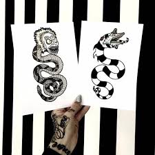 But until that falls in my lap i'm gonna do some good omens, then maybe some crossovers. Individual Or Set Beetlejuice Prints Etsy Beetlejuice Tattoo Prints Beetlejuice