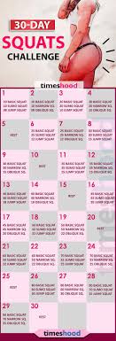 30 days, 30 types of squats, and 100 squats a day felt like a satisfying achievement. 30 Day Squat Challenge Sexy Butt Slim Legs Plan Timeshood
