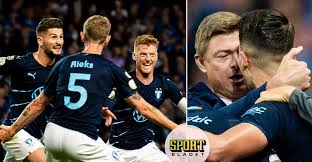 Sveriges mest framgångsrika fotbollsförening • shop: Malmo Ff Ahead In The Champions League Victory Against Rangers