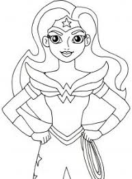 This awesome book comes with so many different pages to c. Wonder Woman Free Printable Coloring Pages For Kids