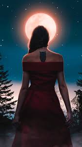 See what sad_moon (ahmednsraa943) has discovered on pinterest, the world's biggest collection of ideas. Full Hd Images For Wallpaper Moon And Girl 576x1024 Wallpaper Teahub Io